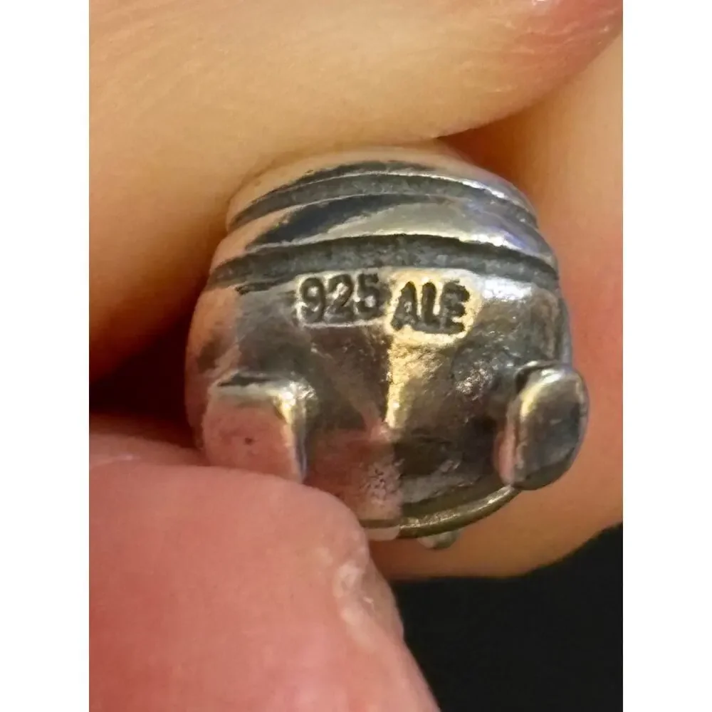 Pandora Queen Bee Charm ALE 925 Sterling Silver With 14k Gold Crown